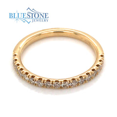 14K Yellow Gold Diamond Band- Size 6.25