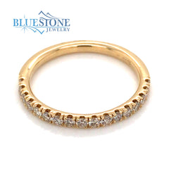 14K Yellow Gold Diamond Band- Size 6.25