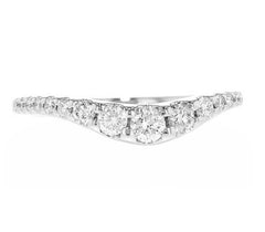 14 Karat White Gold Diamond Ring