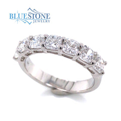 14k White Gold Diamond Band- Size 7