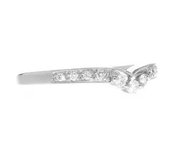 14K White Gold Diamond Band Enhancer-size 7.25
