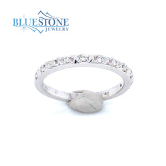 14 Karat White Gold Diamond Ring