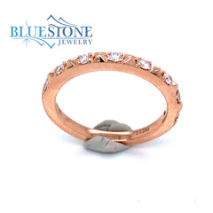 14 Karat Rose Gold Diamond Ring
