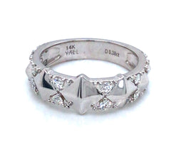 14 Karat White Gold Diamond Ring