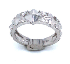 14 Karat White Gold Diamond Ring