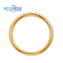 14 Karat Yellow Gold Wedding Band- Size 6.5