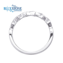 14 Karat White Gold Wedding Band- Size 6.5