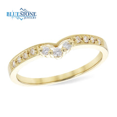 14K White Gold Diamond Band Enhancer- size 7
