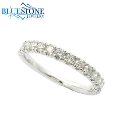14K White Gold Diamond Ring- Size 7