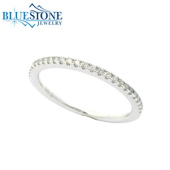 14K White Gold Diamond Ring- Size 7