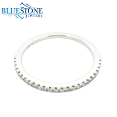 14K White Gold Diamond Ring- Size 7