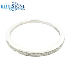 14K White Gold Diamond Ring- Size 6.75
