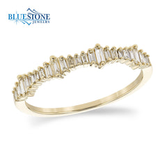 14 Karat Gold Baguette Diamond Ring - Sz. 7