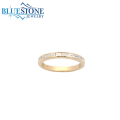 14KYG East/West Baguette Diamond Band - Size 6
