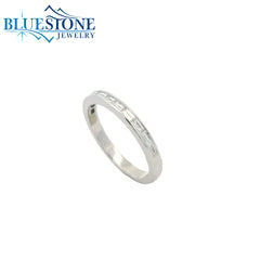 14KWG East/West Baguette Diamond Band - Size 6
