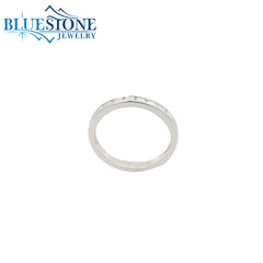 14KWG East/West Baguette Diamond Band - Size 6