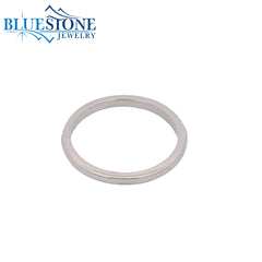 14KWG Wedding Band w/ 22 LAB Diamonds- Size 6.5