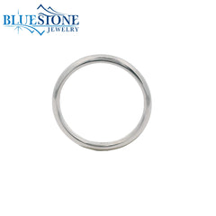 14KWG 2.1mm Domed Wedding Band - Size 6.5
