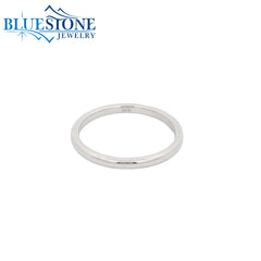 14KWG 2.1mm Domed Wedding Band - Size 6.5