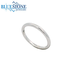14KWG 2.1mm Domed Wedding Band - Size 6.5