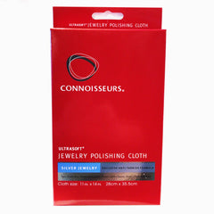 Re-Usable Two-Cloth Dry Jewelry Polishing Cloth for Sterling Silver Jewelry