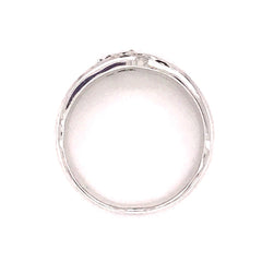 Sterling Silver and Diamond Ring