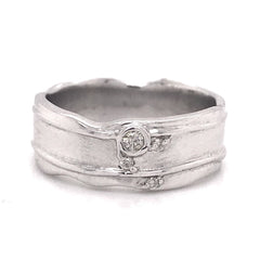 Sterling Silver and Diamond Ring