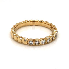 14 Karat Yellow Gold Diamond Ring