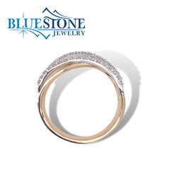 14K Yellow Gold Ring w/ 0.38cttw of Diamonds(size8)