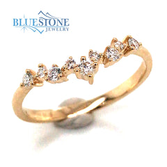 14kt Yellow Gold Diamond Ring- Size 7