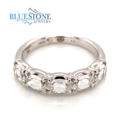 14K White Gold Ring w/ 1.25cttw of LG Diamonds(size 6.5)