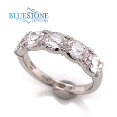 14K White Gold Ring w/ 1.25cttw of LG Diamonds(size 6.5)