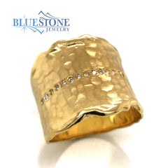 14 Karat Yellow Gold Diamond Ring