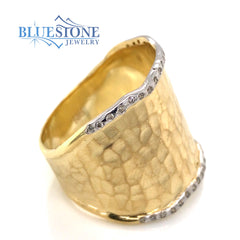 14 Karat Yellow Gold Diamond Ring