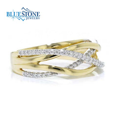 14kt Yellow and White Gold Diamond Ring