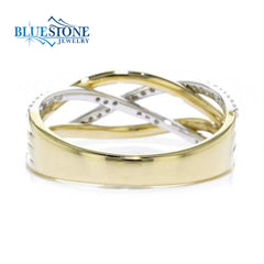 14kt Yellow and White Gold Diamond Ring
