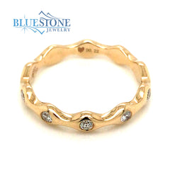 14kt Yellow Gold Diamond Ring- Size 7