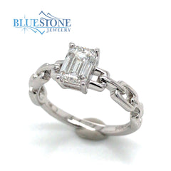 14kt White Gold Diamond Ring- Size 7