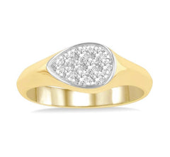 14kt Yellow Gold Diamond Ring- Size 6.5