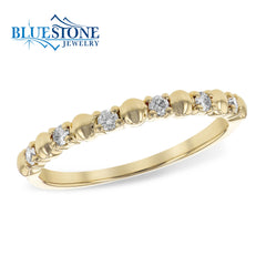 14kt Yellow Gold Diamond Ring- Size 7