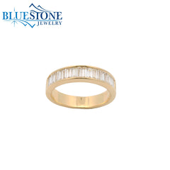 14KYG Ring w/ Channel Set Baguette Diamonds - Sz. 7
