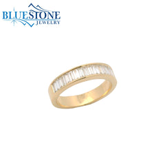 14KYG Ring w/ Channel Set Baguette Diamonds - Sz. 7
