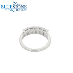 14KWG 5 Emerald Cut LAB-Grown Diamond Ring at 2.1CTW - Size 6.5