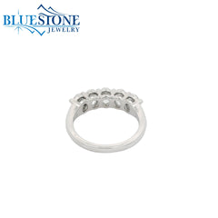 14KWG 5 Oval Cut LAB-Grown Diamond Ring at 2.1CTW - Size 6.5