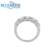 14KWG 5 Round Cut LAB-Grown Diamond Ring at 2CTW - Size 6.5