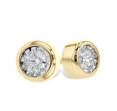 14kt Yellow Gold Diamond Earrings
