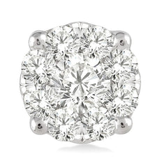 14kt White Gold Diamond Earrings- 1.00 Carat