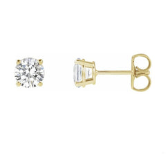 14KYG 4 Prong Lab-Grown Diamond Stud Earrings - 5mm, 1.00tcw