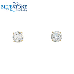 14kt Yellow Gold Diamond Stud Earrings - 3.00tcw