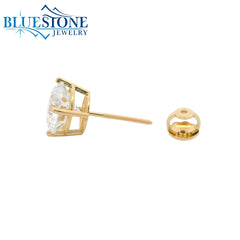14kt Yellow Gold Diamond Stud Earrings - 3.00tcw